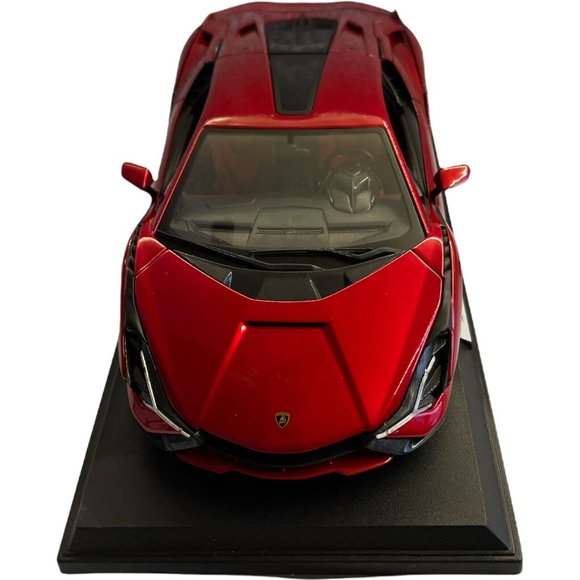 Maisto 1/18 Scale Diecast metal Lamborghini Sian FKP 37 Red Special Edition - Picture 4 of 12